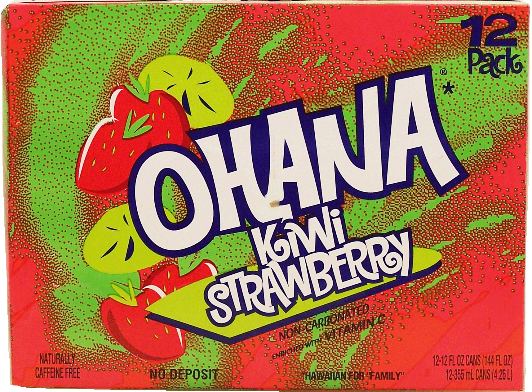 Faygo Ohana kiwi strawberry flavored drink, contains no juice, 12-fl. oz. cans Full-Size Picture